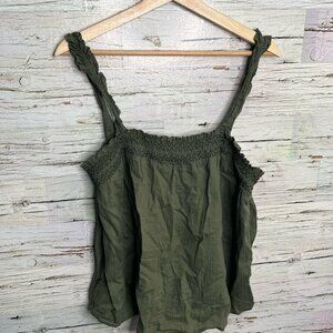 Banana republic  green tank top size medium